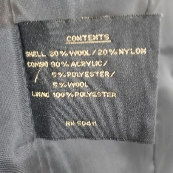 Fleet Street Women’s Wool Blend Hooded Coat Dark Gray Size PS - Picture 5 of 11